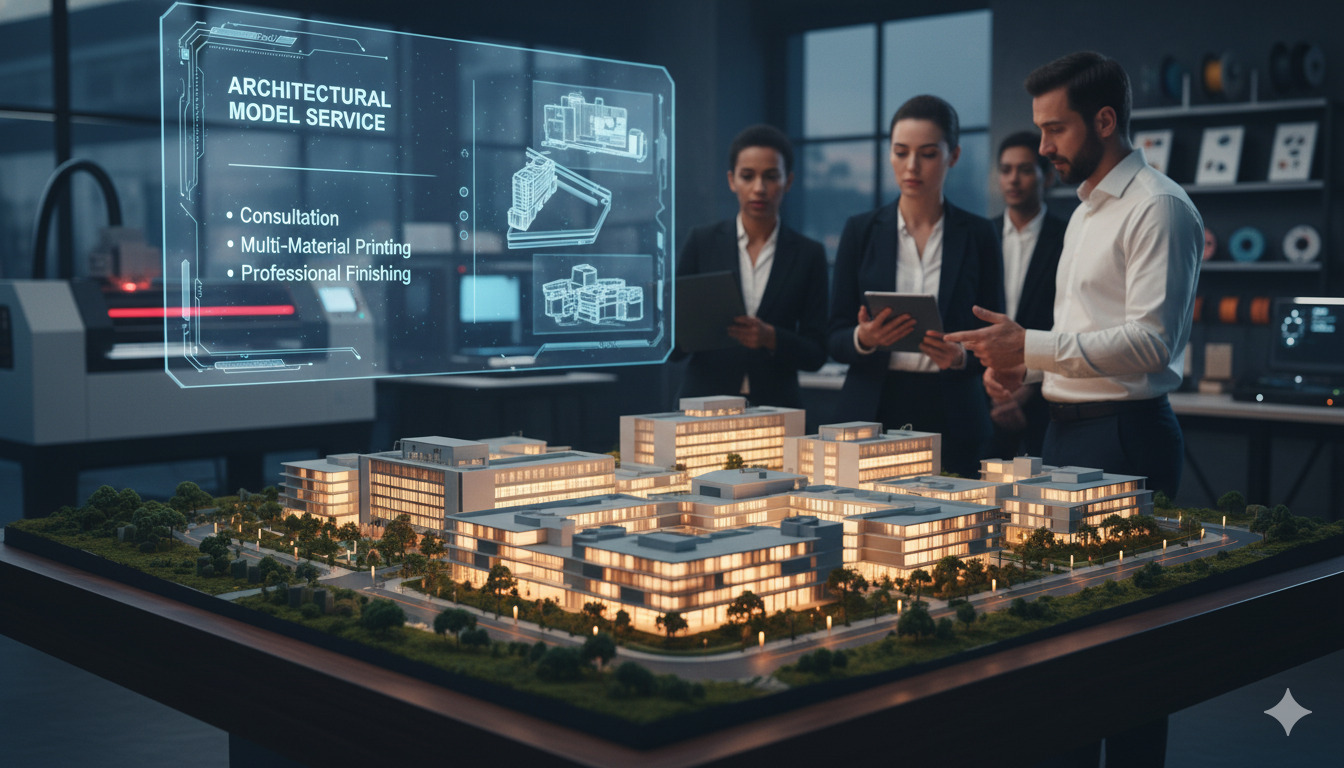 Architectural scale model service for designers